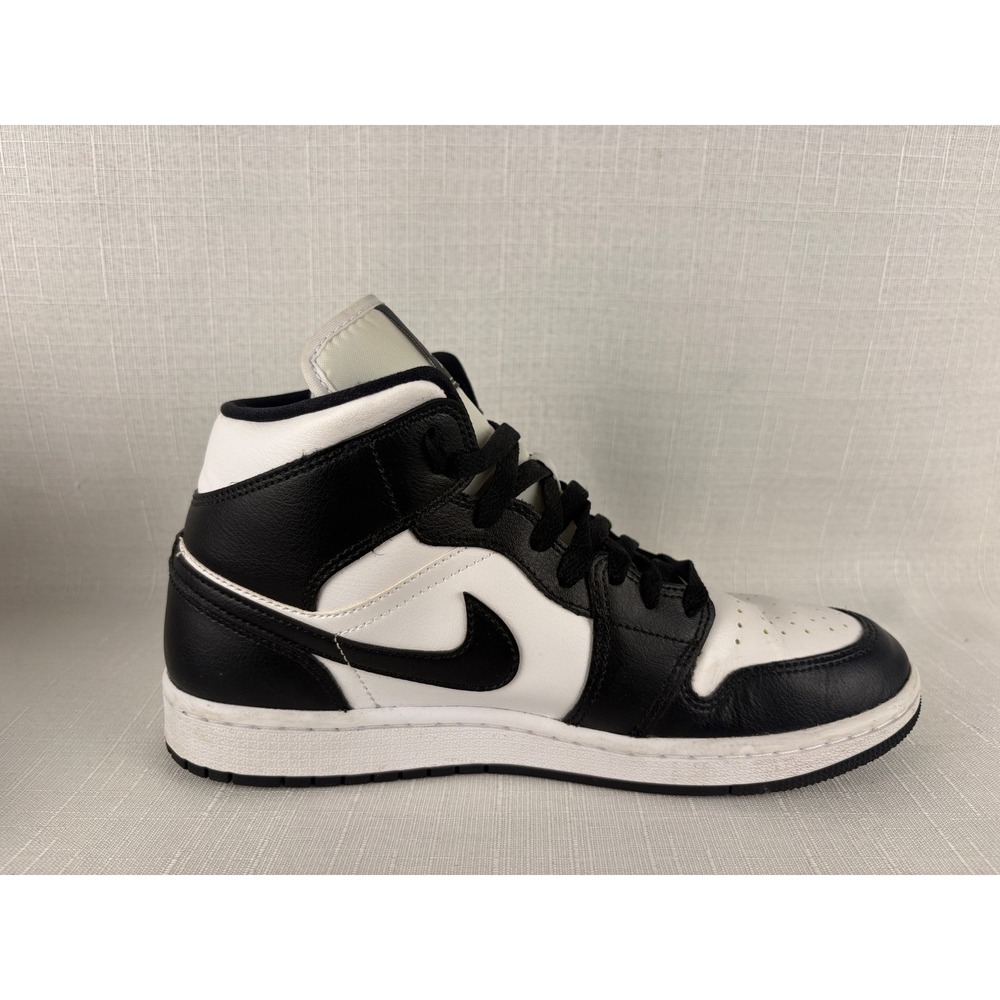 Nike Air Jordan 1 Mid Panda Black White Womens Sneakers DV0991-101 Size 9 - Picture 2 of 4